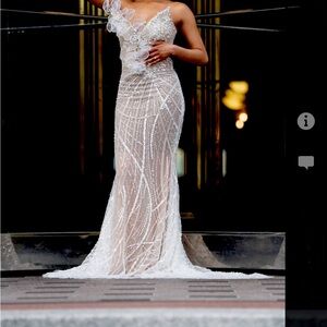 Custom prom dress. So elegant it can be worn as a wedding dress